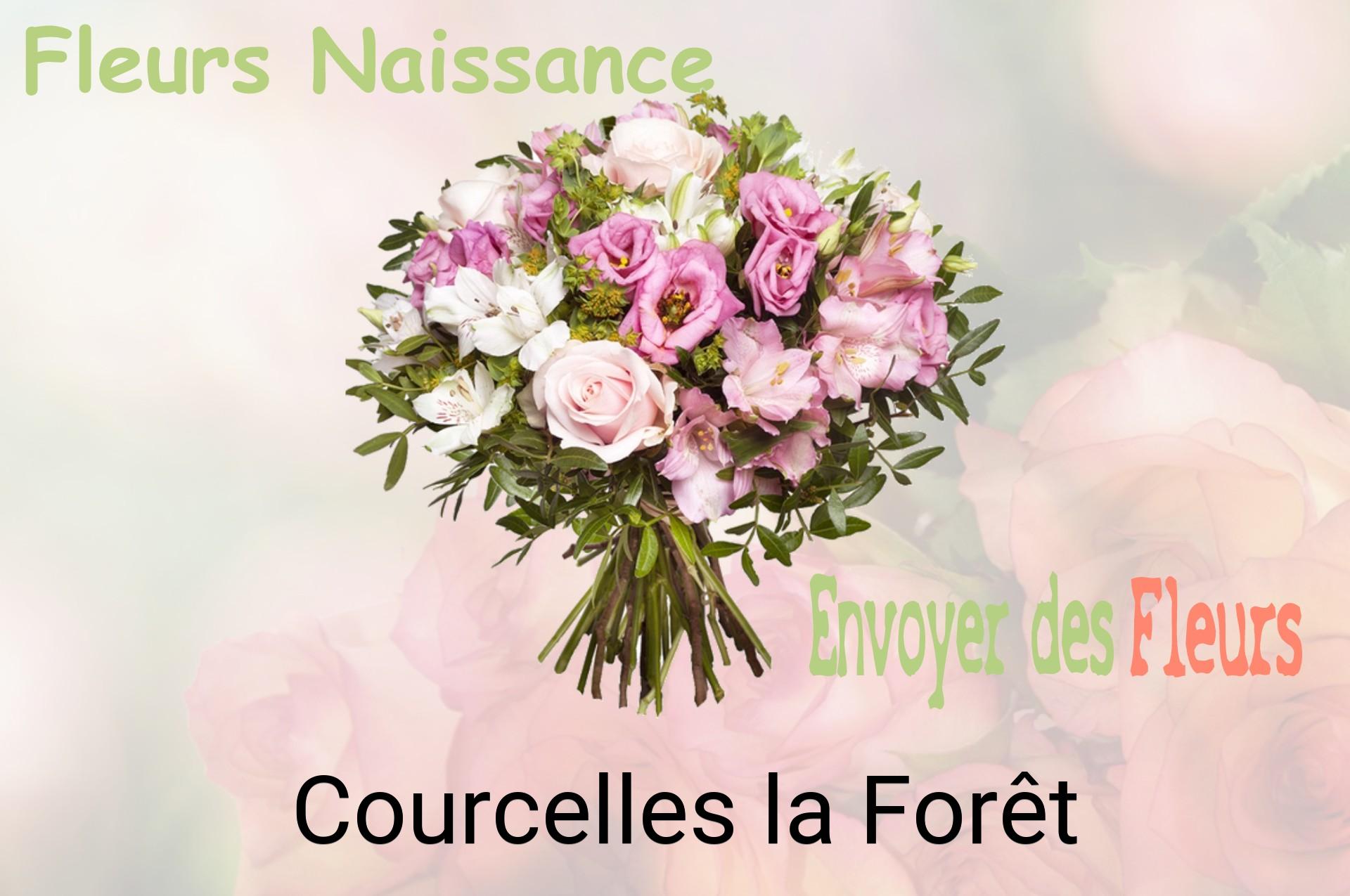 Bouquet de fleurs de naissance livré à Courcelles-la-Forêt