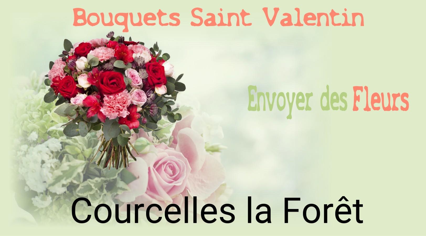 Roses de Saint-Valentin livrées à Courcelles-la-Forêt